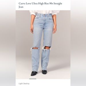 Abercrombie & Fitch The 90s Relaxed Jean High Rise Curve Love Size 29/6